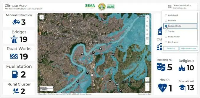 Acre Lança Plataforma Inovadora Para Mapeamento de Inundações Imagem do artigo