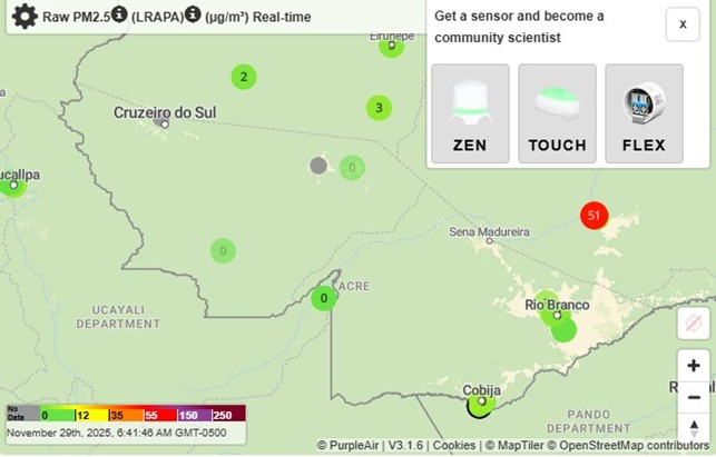 Acre Lança Plataforma Inovadora de Monitoramento da Qualidade do Ar em Tempo Real Imagem do artigo
