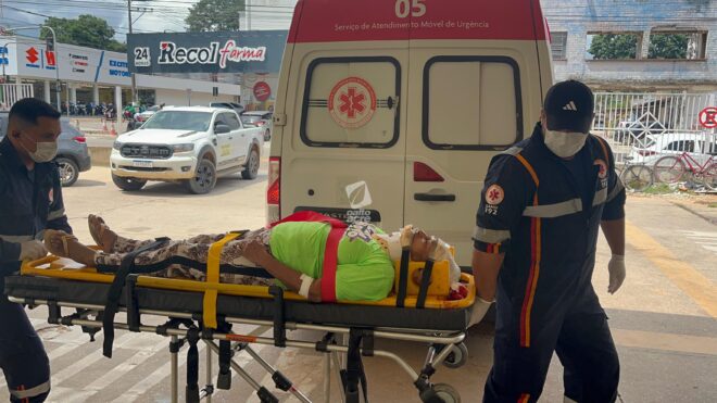 Idosa de 78 anos sofre atropelamento na Avenida Ceará em Rio Branco Idosa de 78 anos sofre atropelamento na Avenida Ceará em Rio Branco