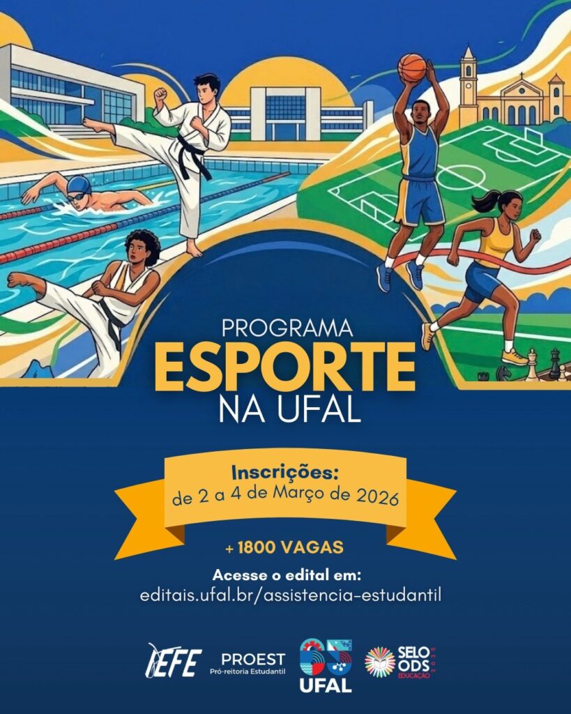 Ufal Lança Programa de Esportes com Mais de 1.800 Vagas para Estudantes