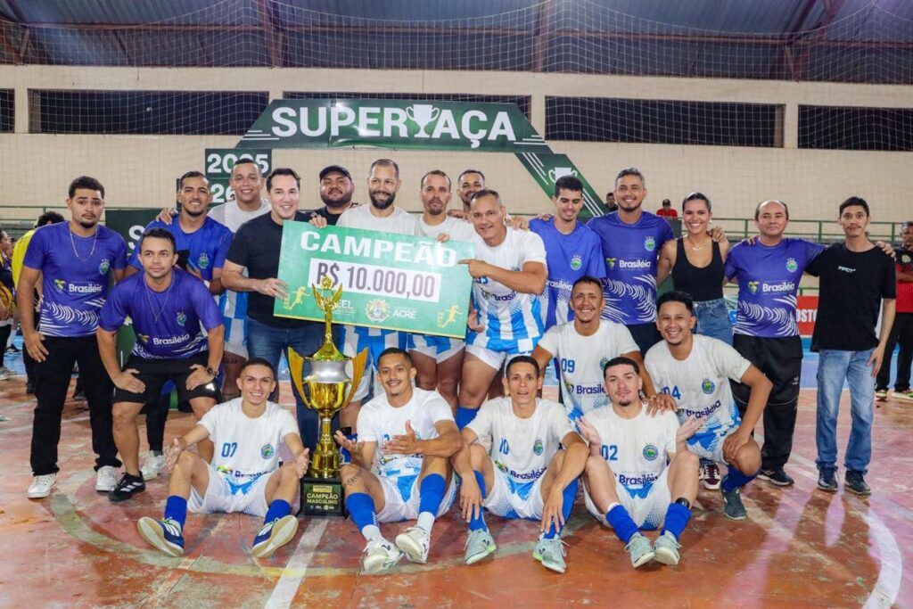 Brasiléia Garante Título da SuperTaça de Futsal e Conquista Premiação de R$ 10 Mil