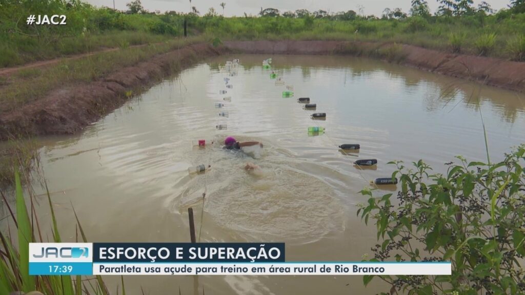 Paratleta Iandra Reis Treina Natação em Açude no Acre: ‘Esporte Transforma Vidas’