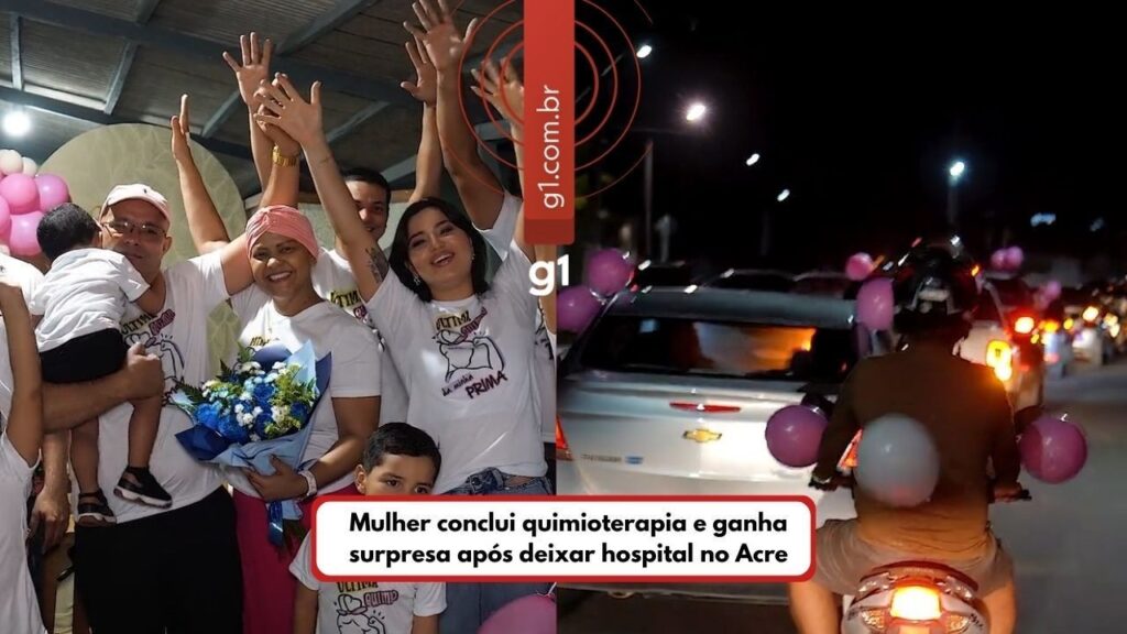 Superação e Celebração: Mulher Conclui Quimioterapia no Acre e Surpreende com Homenagem Emocionante Superação e Celebração: Mulher Conclui Quimioterapia no Acre e Surpreende com Homenagem Emocionante
