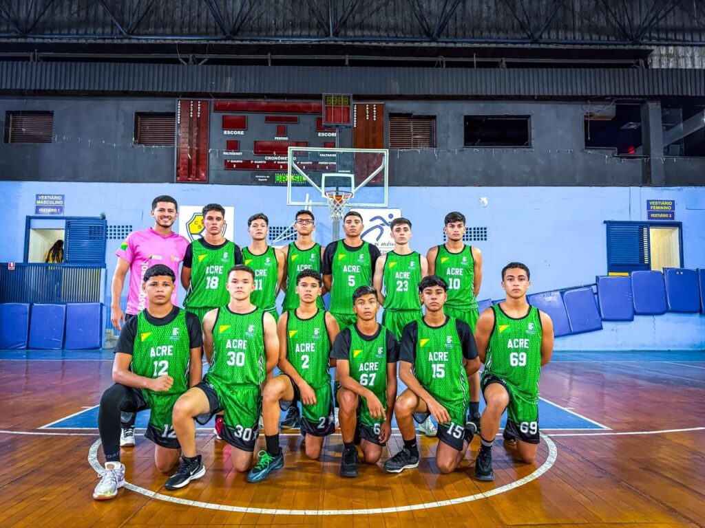 Acre inicia Brasileiro Escolar de Basquete Sub-18 com vitória e três derrotas