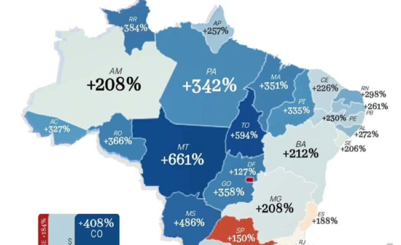 Crescimento do PIB do Acre: 327% em Três Décadas e a 10ª Posição no Brasil Crescimento do PIB do Acre: 327% em Três Décadas e a 10ª Posição no Brasil