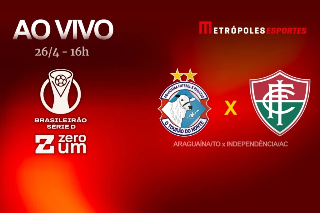 Série D ZeroUm: Araguaína-TO Enfrenta Independência-AC ao Vivo no YouTube