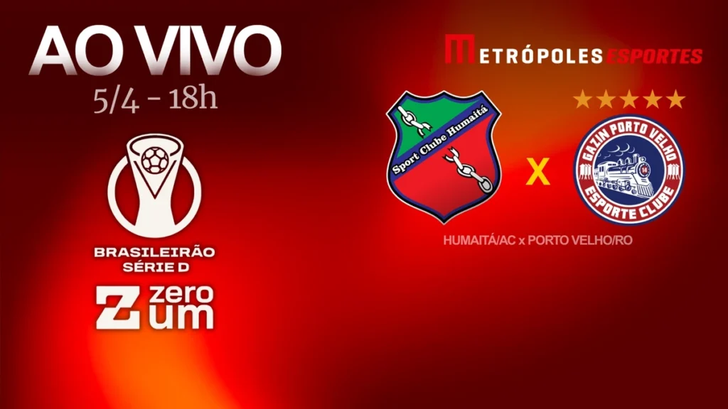Série D ZeroUm: Acompanhe Humaitá-AC x Porto Velho-RO ao Vivo